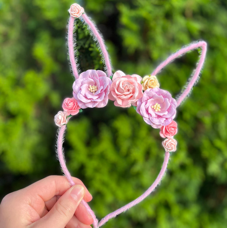 Bunny Ears floral headband
