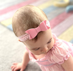 Madeleine Pink Bow Headband