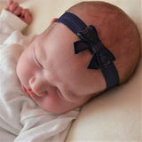 Newborn Baby Sequin Bow Headband